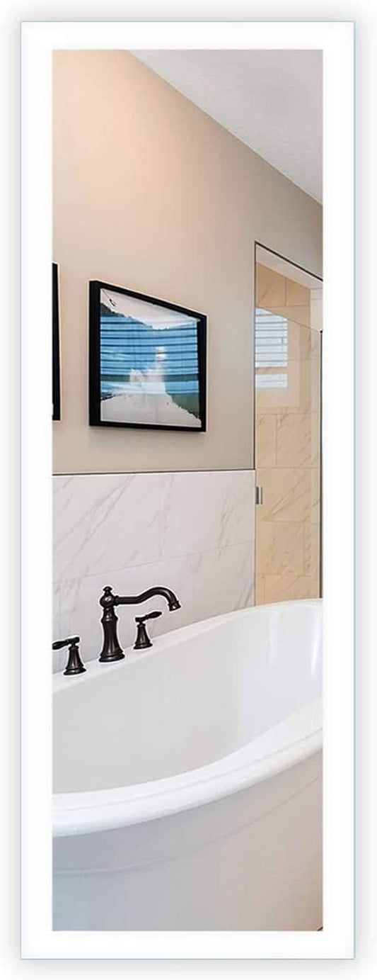 LED Bathroom Mirror with Lights - Side Lit Rectangular Mirror for Vanity, Bedroom or Shower - anti Fog & Wall-Mounted - Modern Home Decor (22" Wide X 62" Tall)