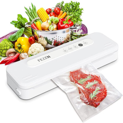 Vacuum Sealer Machine, Dry/Moist Automatic Food Sealer, Compact Air Sealer Machine, White