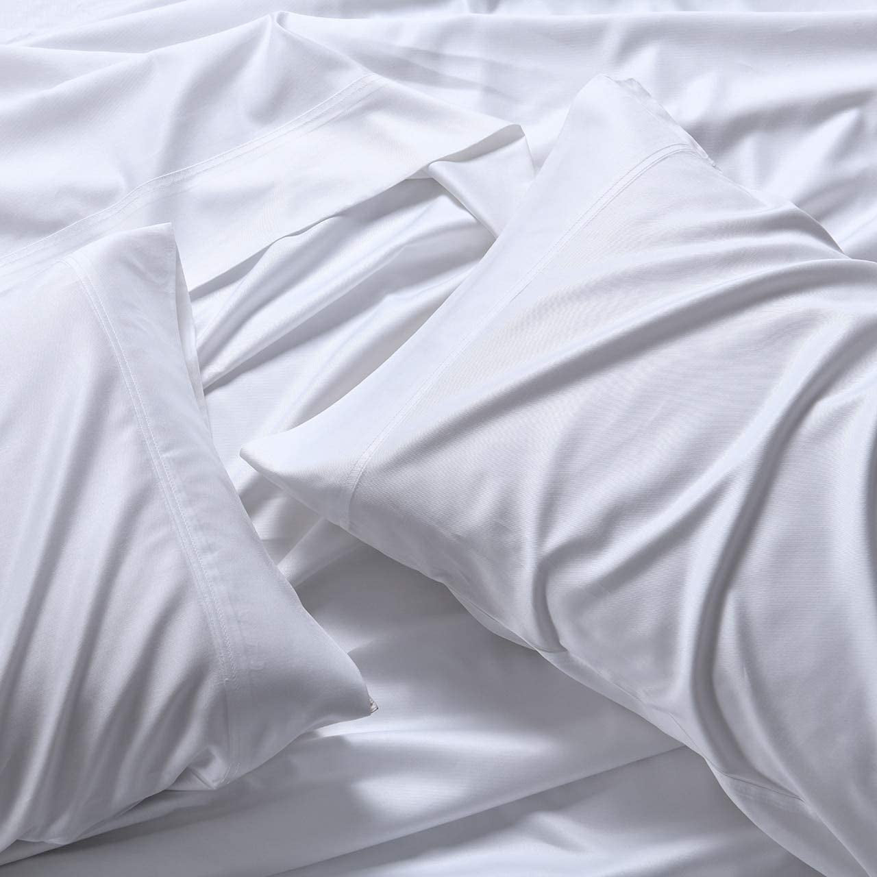 ABRIPEDIC Bamboo Sheets, 600 Thread Count, Silky Soft Sheets 100% Viscose from Bamboo Sheet Set, King, Taupe