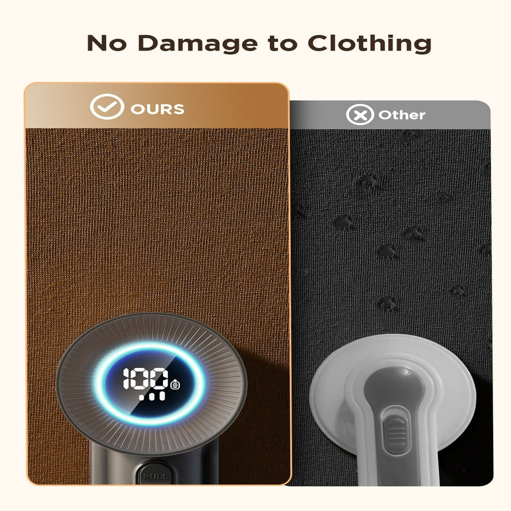 Rechargeable Fabric Shaver, 2 in 1 Electric Lint Remover with Lint Brush, Fuzz Lint Shaver, Sweater Shaver to Remove Pilling, Fabric Defuzzer for Clothes, Furniture (Black)
